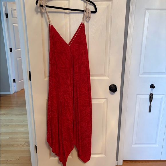Chic Casual Red Jumpsuit - Picture 2 of 5